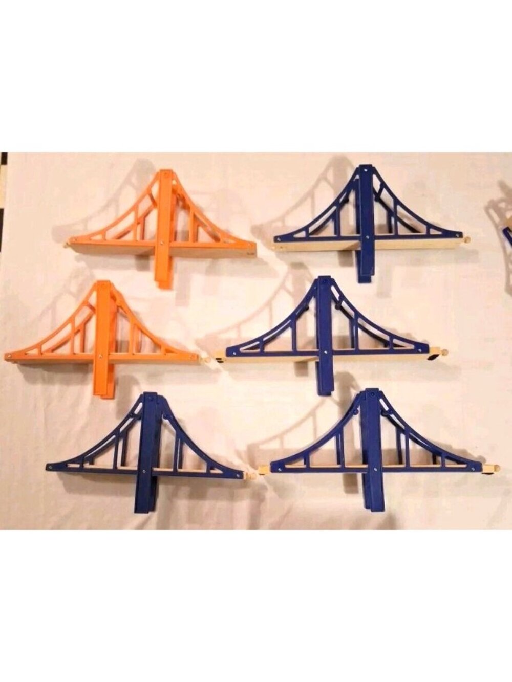 Train Bridge Suspension Wooden Railroad Riser Blocks READ - Picture 3 of 11